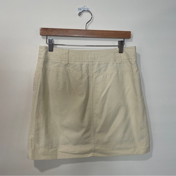 Y2K Light Yellow Utility Mini Skirt  Loft  Size M - Picture 6 of 6